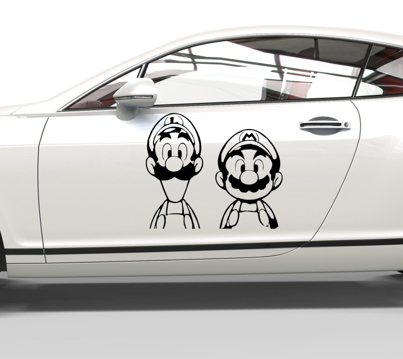 37152 Mario und Luigi Nintendo Aufkleber